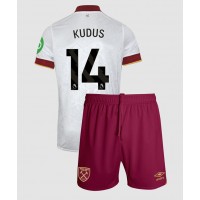 Echipament fotbal West Ham United Mohammed Kudus #14 Tricou Treilea 2024-25 pentru copii maneca scurta (+ Pantaloni scurti)